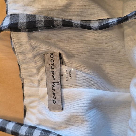 Danny & Nicole Black and White Ruffled Sundress - Picture 5 of 6